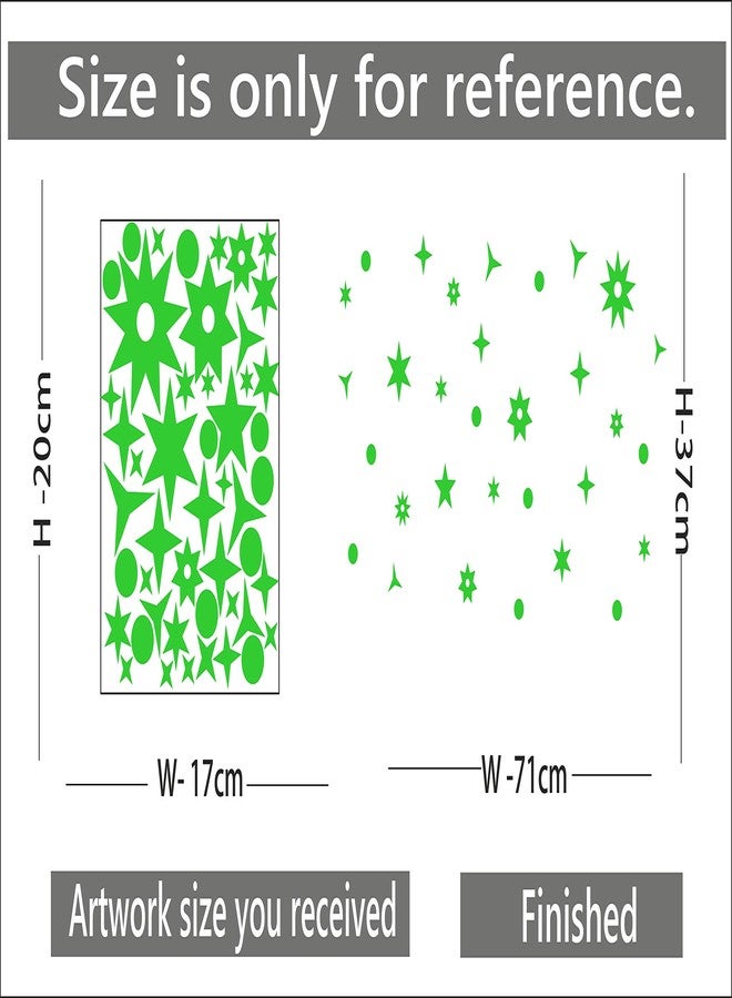 Monk wish Glow in The Dark Galaxy of Stars Radium Stickers - Image 4
